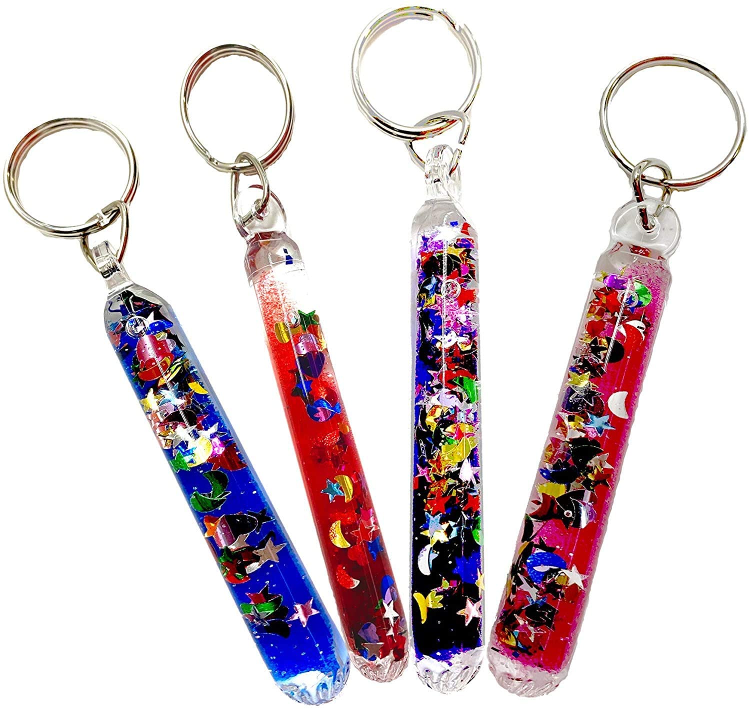 Glitter Wand Key Chain