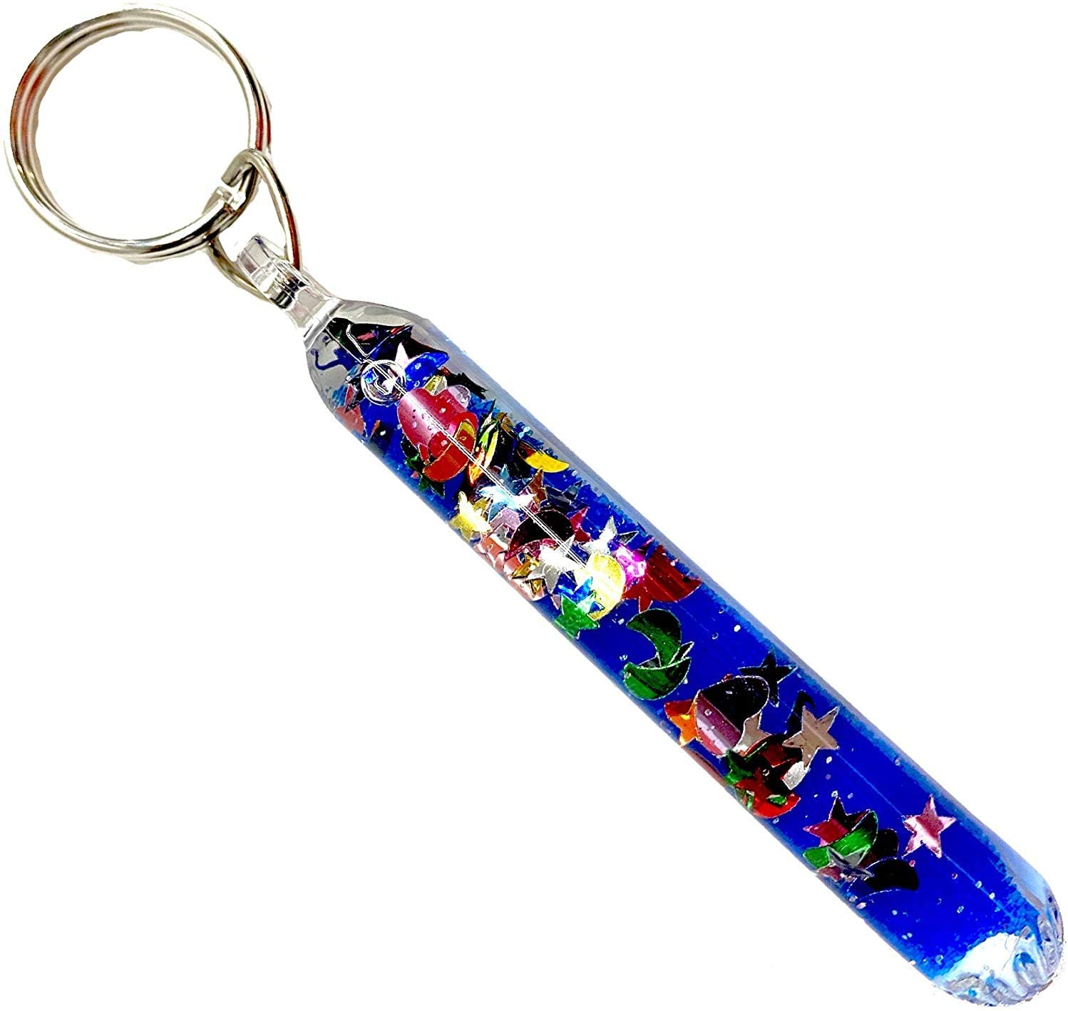 Glitter Wand Key Chain