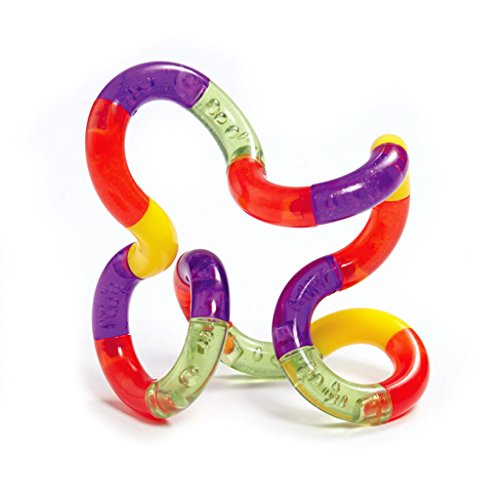 Tangle Junior Jr. Classic - Hand Therapy fidget, relaxation, sensory toy for special needs, ADHD, autism (Purple/Green/Yellow/Orange)